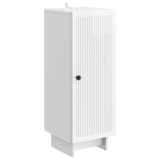 vidaXL Cabinet Magasfényű Fehér 33 x 34,5 x 90 cm Mérnöki fa bútor