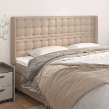 vidaXL cappuccino műbőr fejtámla szárnyakkal 203x16x118/128 cm ágy és ágykellék