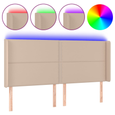 vidaXL cappuccino műbőr LED-es fejtámla 183x16x118/128 cm ágy és ágykellék