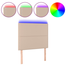vidaXL cappuccino műbőr LED-es fejtámla 90x5x118/128 cm (3122367) ágy és ágykellék