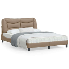 vidaXL cappuccino színű műbőr ágykeret fejtámlával 120x200 cm ágy és ágykellék