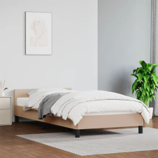 vidaXL cappuccino színű műbőr ágykeret fejtámlával 80 x 200 cm ágy és ágykellék