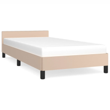 vidaXL cappuccino színű műbőr ágykeret fejtámlával 90x190 cm (347476) ágy és ágykellék