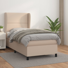 vidaXL cappuccino színű műbőr rugós ágy matraccal 100 x 200 cm ágy és ágykellék