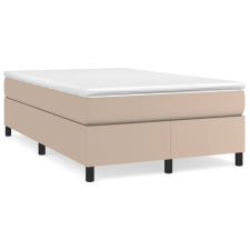 vidaXL cappuccino színű műbőr rugós ágy matraccal 120 x 190 cm ágy és ágykellék