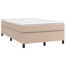 vidaXL cappuccino színű műbőr rugós ágy matraccal 120 x 190 cm (3269702) ágy és ágykellék