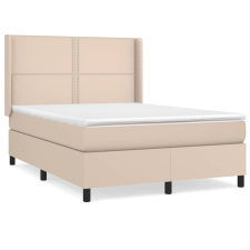 vidaXL cappuccino színű műbőr rugós ágy matraccal 140 x 190 cm (3132440) ágy és ágykellék