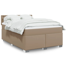 vidaXL cappuccino színű műbőr rugós ágy matraccal 140 x 200 cm ágy és ágykellék