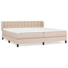 vidaXL cappuccino színű műbőr rugós ágy matraccal 200 x 200 cm (3127336) ágy és ágykellék