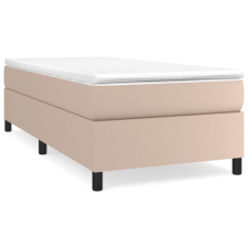 vidaXL cappuccino színű műbőr rugós ágy matraccal 80 x 200 cm (3144577) ágy és ágykellék