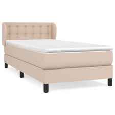 vidaXL cappuccino színű műbőr rugós ágy matraccal 90 x 190 cm (3127288) ágy és ágykellék
