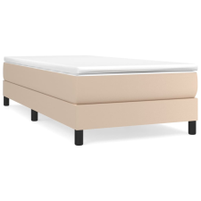 vidaXL cappuccino színű műbőr rugós ágy matraccal 90 x 200 cm (3144242) ágy és ágykellék