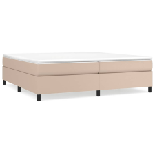 vidaXL cappuccino színű műbőr rugós ágykeret 200x200 cm (3121070) ágy és ágykellék