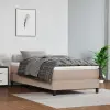 vidaXL Cappuccino színű műbőr zsebrugós ágymatrac 100x200x20 cm