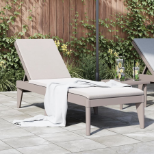 vidaXL cappuccino színű PP napozóágy 186 x 60 x 29 cm kerti bútor