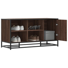 vidaXL cipőpad barna tölgy 100x40x53,5 cm Gépi fa és fém bútor