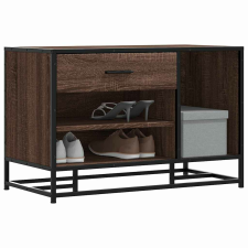 vidaXL cipőpad barna tölgy 80x40x53,5 cm Gépi fa és fém bútor