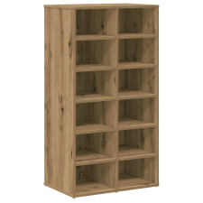 vidaXL Cipőtartó kézműves tölgy 54x34x100,5 cm műszaki fa (855837) bútor