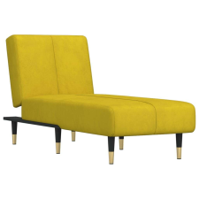 vidaXL Citromsárga bársonydívány bútor