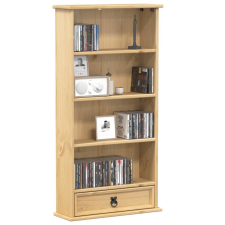 vidaXL Corona Fenyőfa CD-Szekrény - 52x17,5x103 cm bútor