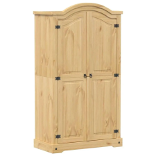 vidaXL Corona Gardróbszekrény - Tömör Fenyőfa - 102x52x186 cm bútor