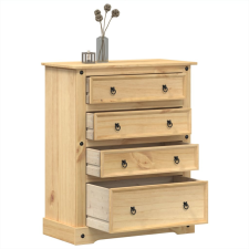 vidaXL Corona tömör fenyőfa komód 92x48x120 cm bútor