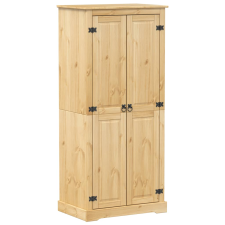 vidaXL Corona tömör fenyőfa ruhásszekrény 76x50x170 cm bútor