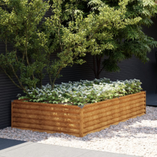 vidaXL corten acél kerti magaságyás 195x100x36 cm kerti tárolás
