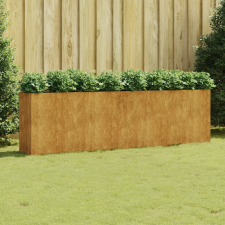 vidaXL corten acél kerti magaságyás 280x40x80 cm kerti tárolás