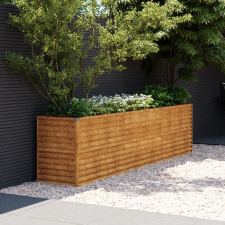 vidaXL corten acél kerti magaságyás 291x50x69 cm kerti dekoráció