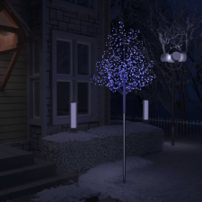 vidaXL Cseresznyevirágos karácsonyfa 600 db kék LED-del 300 cm karácsonyi dekoráció