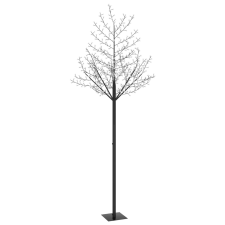 vidaXL cseresznyevirágos karácsonyfa 600 db kék LED-del 300 cm (51273) karácsonyfa izzósor