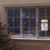 vidaXL csillag és hold fényfüzér 138 kék LED-del és távirányítóval