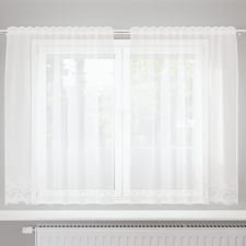 vidaXL Csipkés Függöny függönyökkel Fehér 150 x 180 cm Poliészter lakástextília