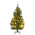 vidaXL csuklópántos műkarácsonyfa 150 LED-del és gömbökkel 120 cm (3210101)