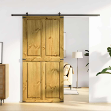 vidaXL Csűrkapu CORONA 100x210 cm tömör fa fenyőfa építőanyag