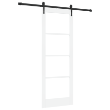 vidaXL Csúszó Ajtó Felszerelés Készlet Fehér 78x211 cm Tömbfából készült Fenyő (3332330) építőanyag
