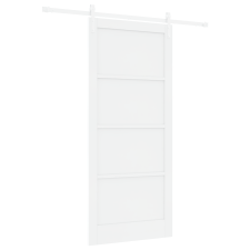 vidaXL Csúszó Ajtó Hardver Készlettel Fehér 93x211 cm Szilárd Fa Pinus (3333237) építőanyag