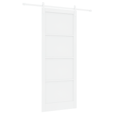 vidaXL Csúszó Ajtó Hardver Készlettel Fehér 93x232 cm Szilárd Fenyőfa (3333239) nyílászáró