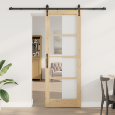 vidaXL Csúszó Ajtó Hardver Készlettel 'ORKDAL'78x211 cm nyílászáró