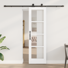 vidaXL Csúszó Ajtó Hardver Készlettel "ORKDAL" Fehér 61x198.5 cm nyílászáró