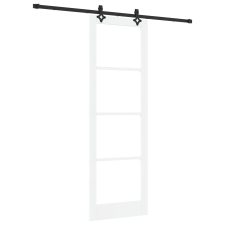 vidaXL Csúszó Ajtó Hardverkészlettel Fehér 78x232 cm Tömör Fenyő (3332304) nyílászáró