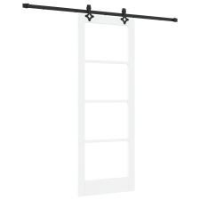 vidaXL Csúszó Ajtó Szerelési Készlet Fehér 78x211 cm Tömör Fenyővel (3332302) nyílászáró