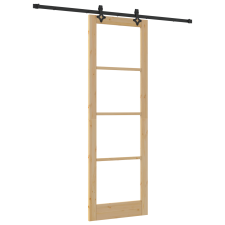 vidaXL Csúszóajtó alkatrész készlet 78x232 cm Tömör Fenyő (3332303) nyílászáró