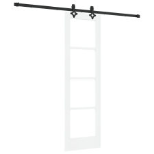 vidaXL Csúszóajtó Hardver Készlettel Fehér 61x198.5 cm Tömörfa Fenyő (3332294) nyílászáró