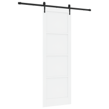 vidaXL Csúszóajtó hardver készlettel Fehér 78x232 cm Szilárd Fenyő (3333727) nyílászáró