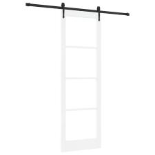 vidaXL Csúszóajtó Hardver Készlettel Fehér 78x232 cm Tömbfa Fenyő (3332388) nyílászáró