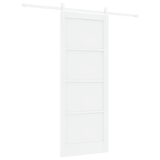 vidaXL Csúszóajtó hardver készlettel, Fehér 83x211 cm szilárd fenyőből (3333759) nyílászáró