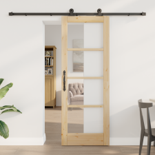 vidaXL Csúszóajtó Hardver Készlettel 'ORKDAL'73.5x198.5 cm nyílászáró