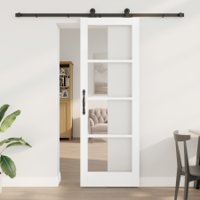 vidaXL csúszóajtó hardver készlettel 'ORKDAL'Fehér 73.5x211 cm nyílászáró